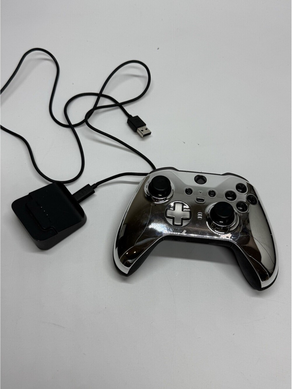 Custom Mirror Chrome Xbox Elite Series 2 Controller w/ Case Paddles No Drift